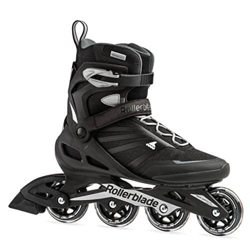 Rollerblade Zetrablade Men'S Adult Fitness Inline Skate, Black And Silver, Performance Inline Skates ,Us Men'S