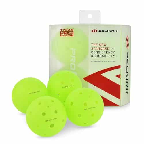 Selkirk Pro Sball  Crack Resistant  Hole Outdoor Pickleball Balls  Usapa Approved Pickle Ball For Tournament Play  Advanced Aerodynamics  Pack Pickleballs