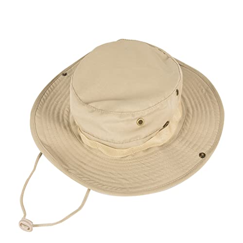 Sun Hats For Men Women Bucket Hat Upf + Boonie Hat Foldable Uv Protection Hiking Beach Fishing Summer Safari(Pack Beige)