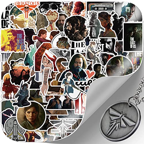 The Last Of Stickers Us Merchandise With Firefly Charm Pendant Keychain, Pcs Part Aterproof Sticker Gift For Decoration Water Bottle Decal Laptop Guitar Skateboard Kid Teens A