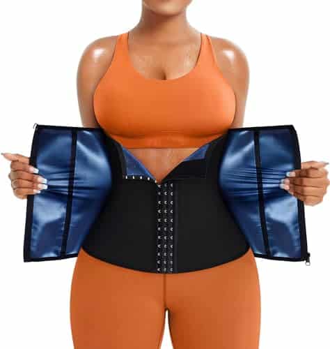 Traininggirl Women Waist Trainer Trimmer Corset Weight Loss Tummy Wrap Workout Belt Sweat Belly Band Sports Girdle Sauna Suit