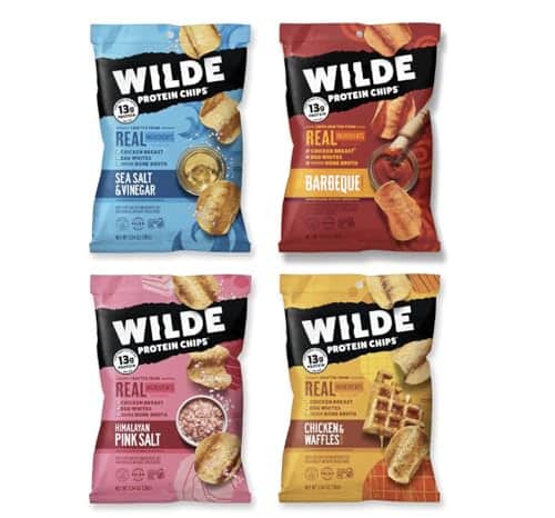 Wilde Protein Chips, Variety Pack (Ounce Bags, Pack Of Bags) Crafted From Real Ingredients Chicken Breast, Egg Whites, Chicken Bone Broth, High Protein, Keto Friendly, Gluten