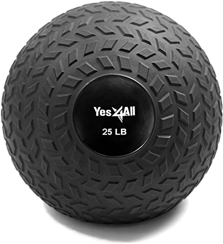 Yesall Slam Balls, Lb Medicine Ball Weight, Durable Pvc Sand Filled Workout Dynamic Medicine Ball For Core Strengthen