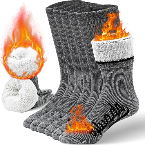 Alvada Merino Wool Hiking Socks Thermal Warm Crew Winter Boot Sock For Men Women Pairs Ml