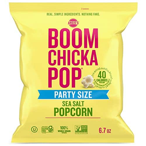 Angie'S Boomchickapop Sea Salt Popcorn, Gluten Free, Party Size, Oz.