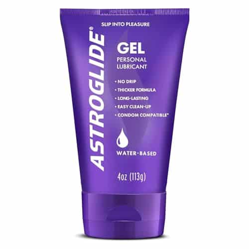 Astroglide Water Based Lube (Oz), Ultra Gentle Gel Personal Lubricant, Stays Put With No Drip, Sex Lube For Long Lasting Pleasure For Men, Women And Couples