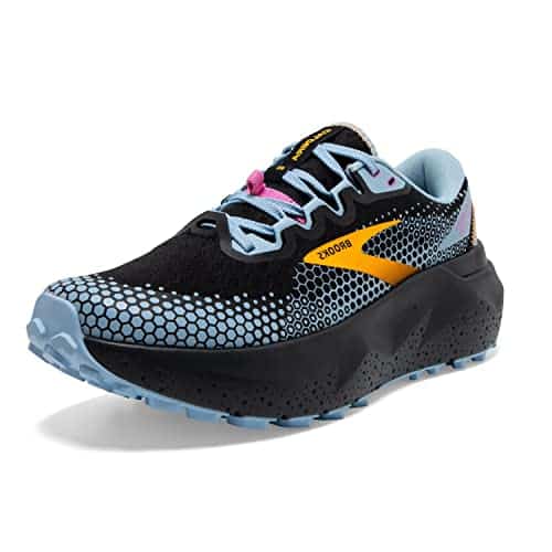 Brooks Womens Caldera Trail Running Shoe   Blackblueyellow   Edium