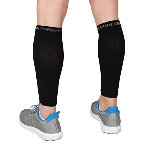 Calf Compression Sleeves For Men And Women   Leg Compression Sleeve   Footless Compression Socks For Runners, Shin Splints, Varicose Vein & Calf Pain Relief   Calf Brace For R