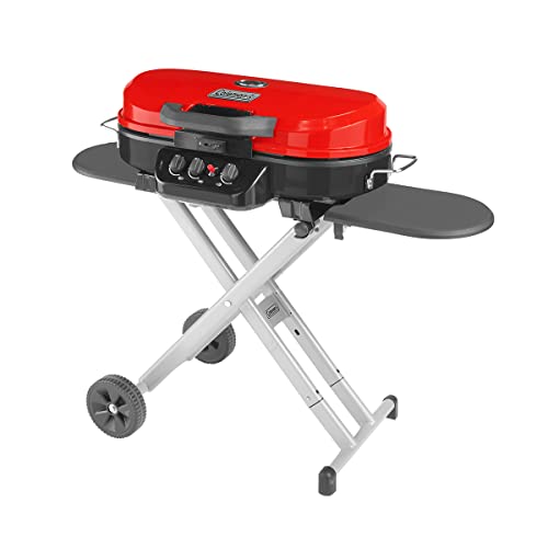 Coleman Roadtrip Portable Stand Up Propane Grill, Gas Grill With Adjustable Burners & Instastart Push Button Ignition; Great For Camping, Tailgating, Bbq, Parties, Backyard, P