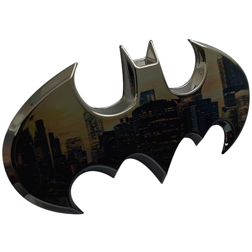 Fan Emblems Batman D Car Badge   Batwing Logo (Black Chrome X X Inches)