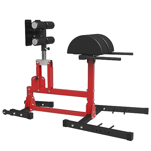 Gmwd Adjustable Glute Ham Developer Machine(Ghd), Hyperextension Machine With Band Pegs, Leg Machine Home Gym Equipment()