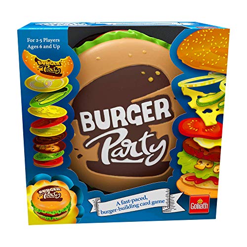 Goliath Burger Party   The Fast Paced, Burger Building Card Game Blue,