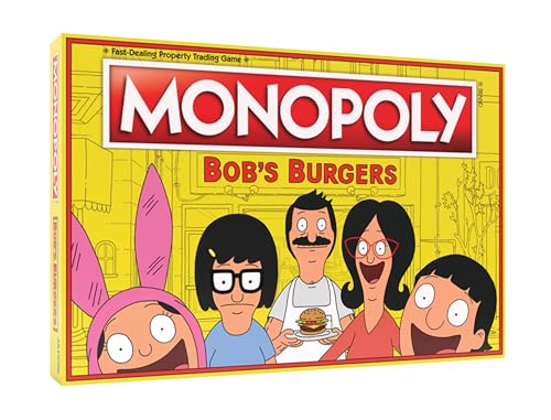 Monopoly Bobs Burgers Board Game  Themed Bob Burgers Tv Show Monopoly Game  Officially Licensed Bob'S Burgers Game