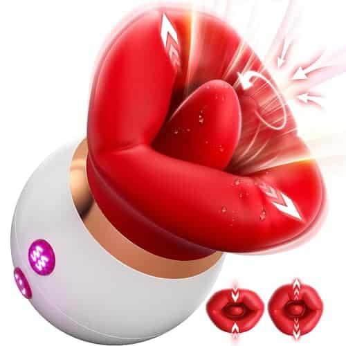 New Roses Shape Sucker For Women Toy Sex Tongues Quiet Speed Adult Toys Waterproof Automatic Electric Adult Toys Machine Pleasure Gifts (Hdf)