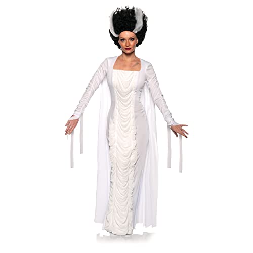 Underwraps Halloween Monster Couples Costume   Monster Bride & Hooded Robe, Sexy Monster Bride Women'S Costume, Scary Halloween Bride Dress, Medium ()