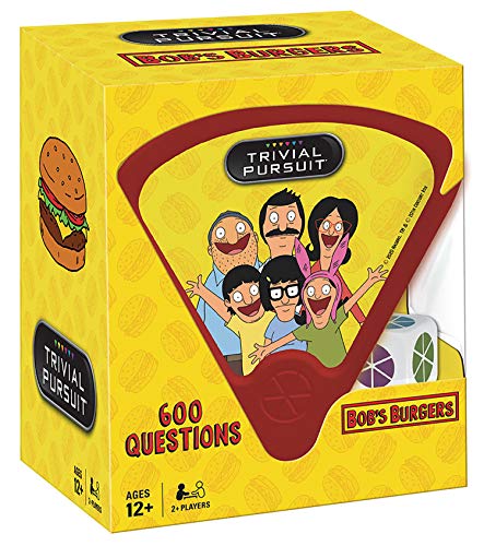 Usaopoly Trivial Pursuit Bob'S Burgers (Quickplay Edition)  Trivia Game Questions From Bob'S Burgers  Questions & Die In Travel Sized Container  Officially Licensed Bob'S Burg