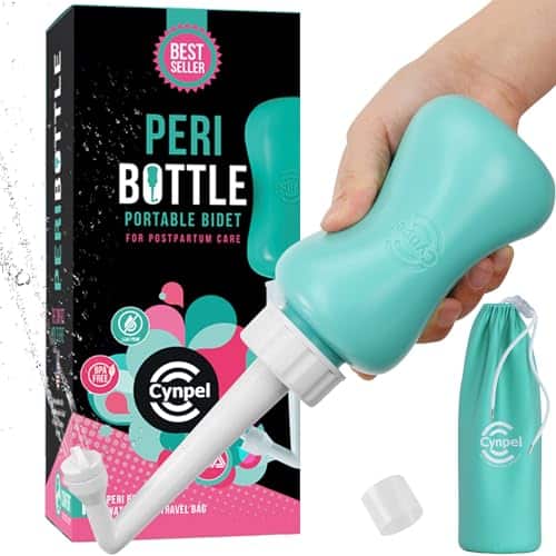 Cynpel Peri Bottle   Postpartum And Perineal Care   Portable Hand Held Travel Bidet Sprayer For Women Or Men   Handheld Jet Spray Bottle For Toilet   Pack Of   Blue