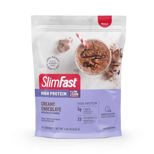 Slimfast High Protein Meal Replacement Powder, Servings, Advanced Nutrition Smoothie Mix With Vitamin And Mineral Blend, Gluten Free, Creamy Milk Chocolate, Pounds