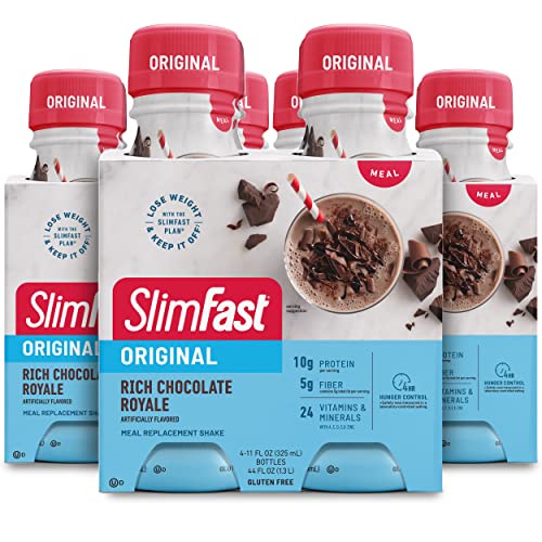 Slimfast Meal Replacement Shake, Original Rich Chocolate Royale, G Of Ready To Drink Protein, Fl. Oz Bottle, Count (Pack Of ) (Packaging May Vary)