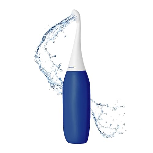 The Original Happypo Butt Shower (Color Dark Blue) L Portable Bidet L Known From German Shark Tank L The Easy Bidet Replaces Wet Wipes L Portable Bidet For Travel