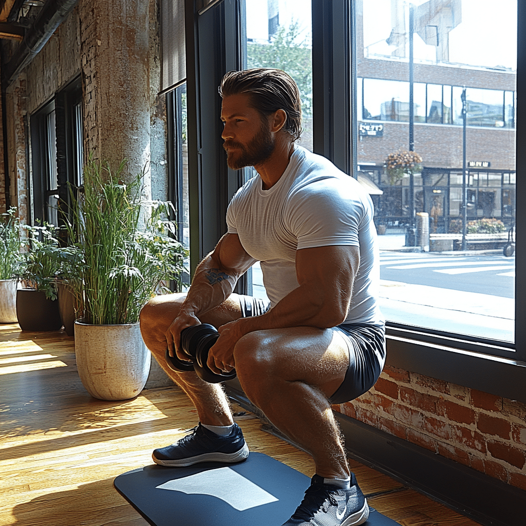 dumbbell squat