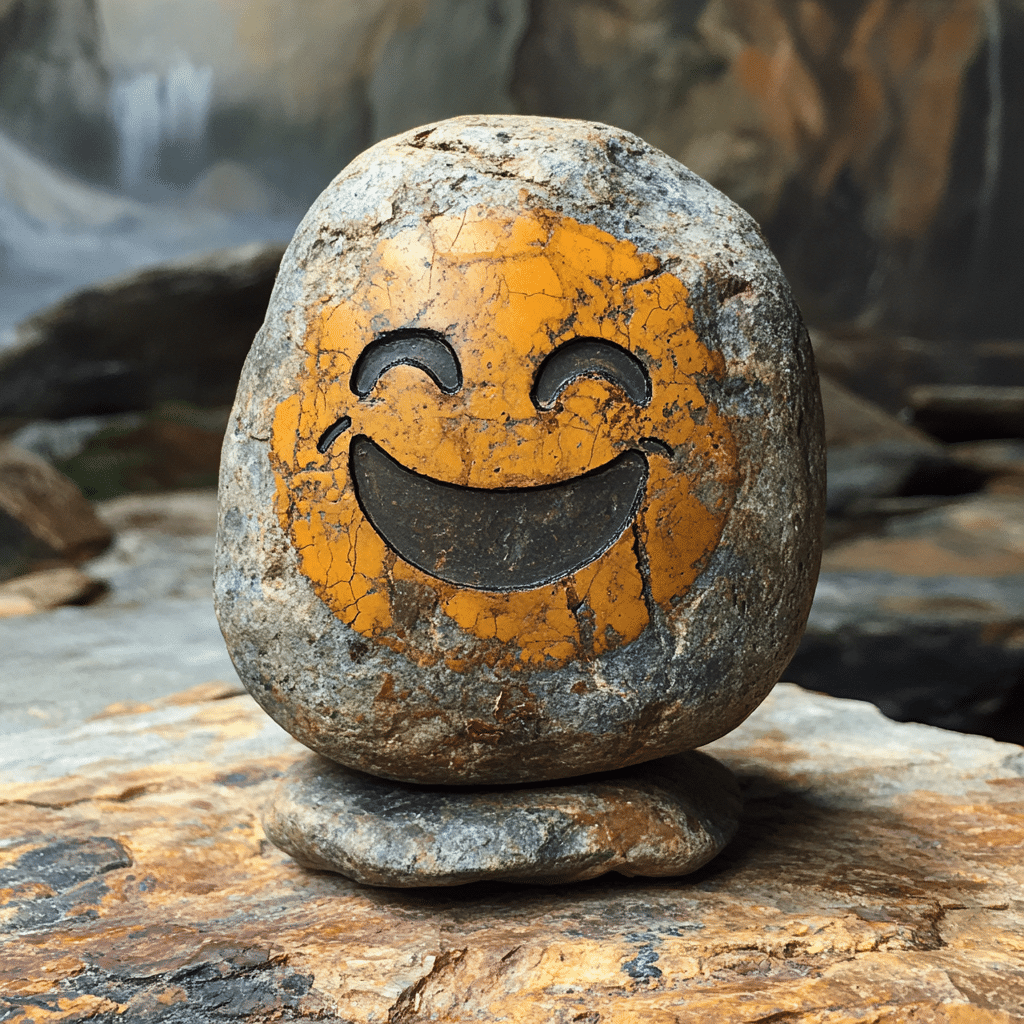 emoji rock