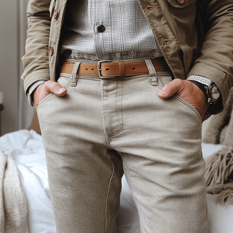 khaki jeans