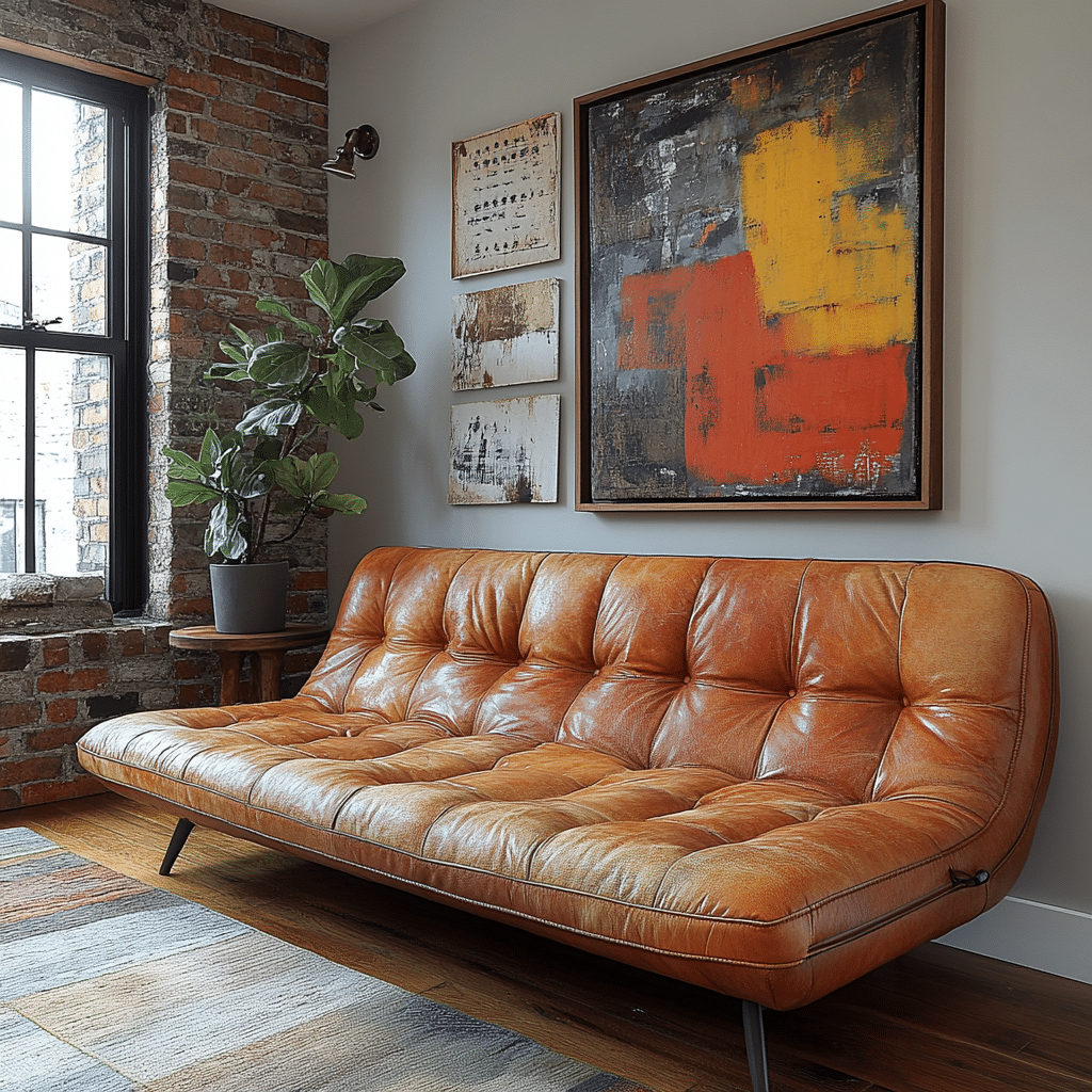 leather sleeper sofa