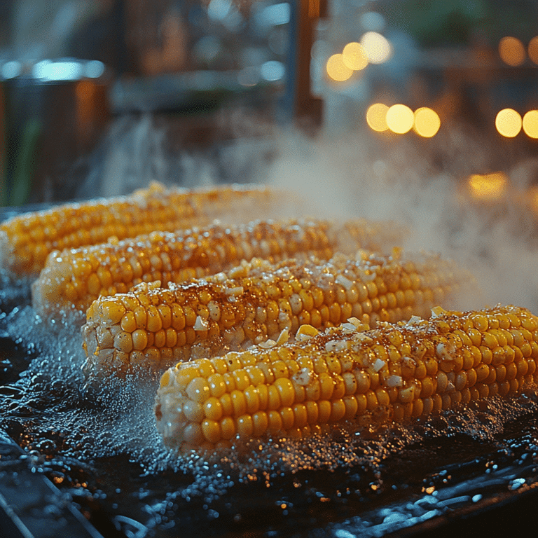 boiling corn on the cob