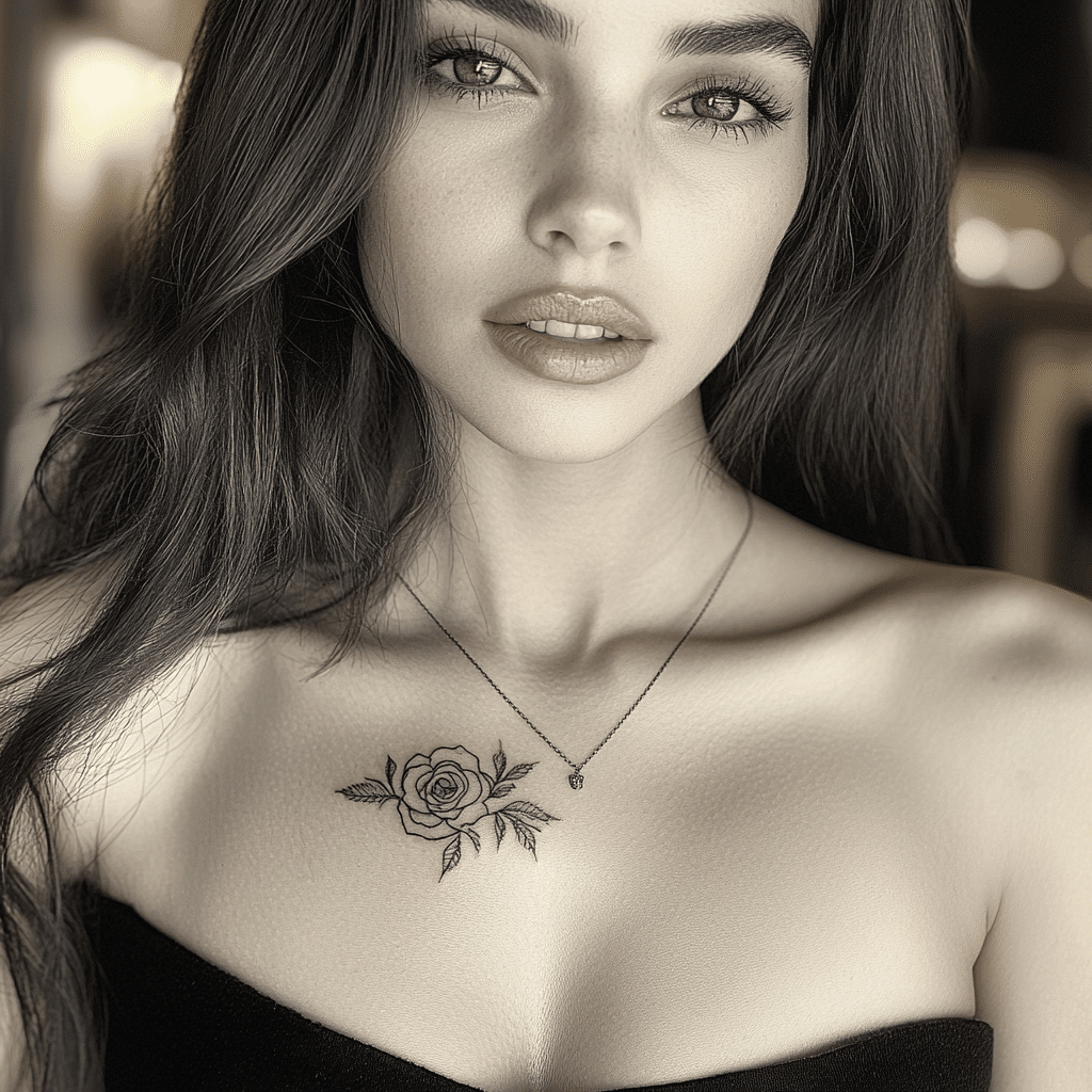 chest tattoos for women