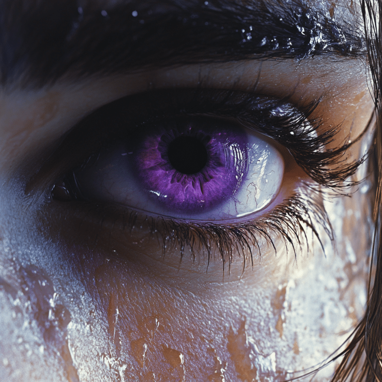 purple eyes