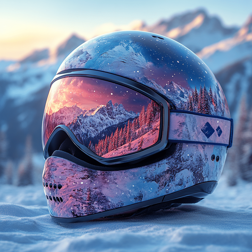 snowboarding helmet